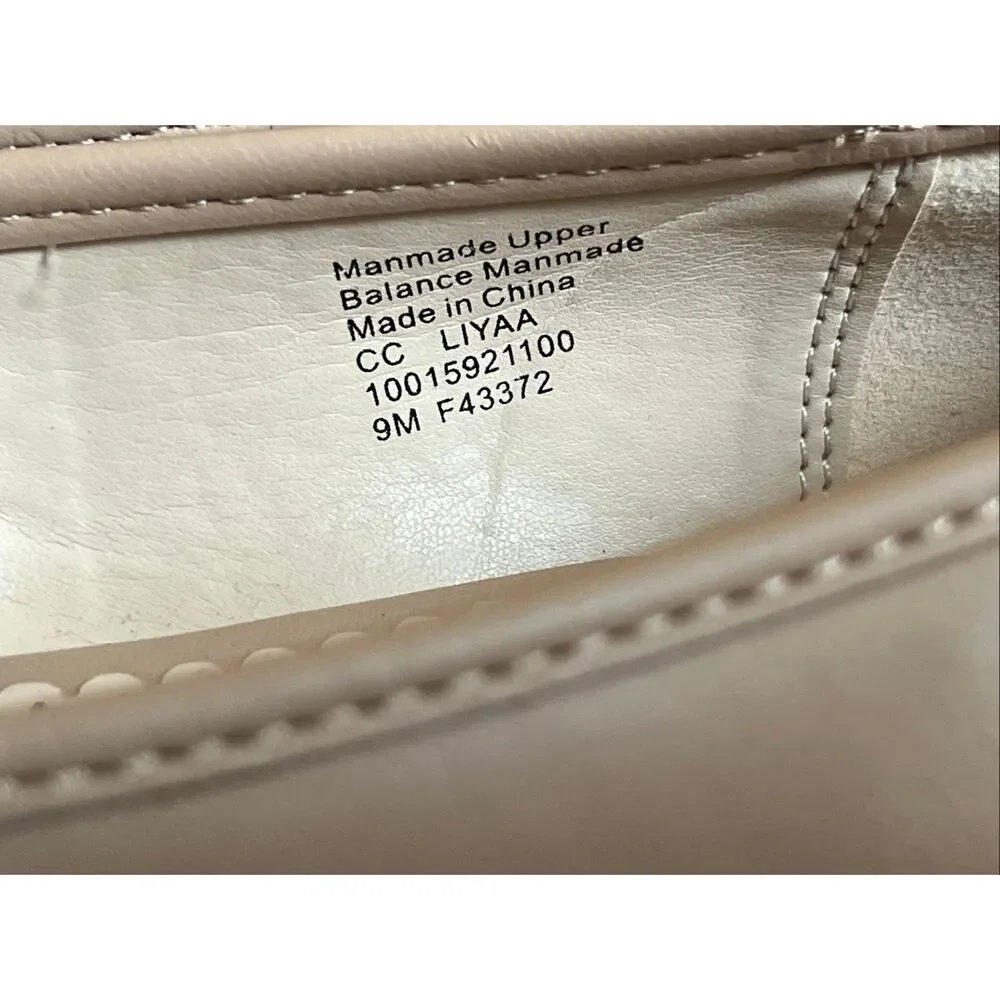 Charter Club nude ballet flats with pearl details sz 9